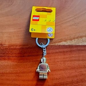 Lego GOLD MINIFIGURE keychain - brand new, no scratches